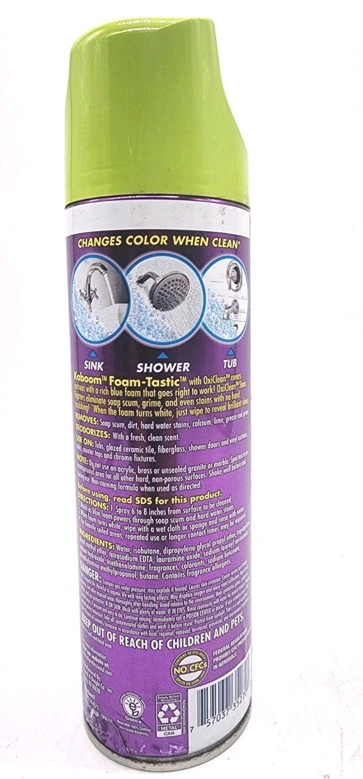 Kaboom OxiClean Foam-Tastic Bathroom Cleaner Fresh Scent 19oz 3 Pack