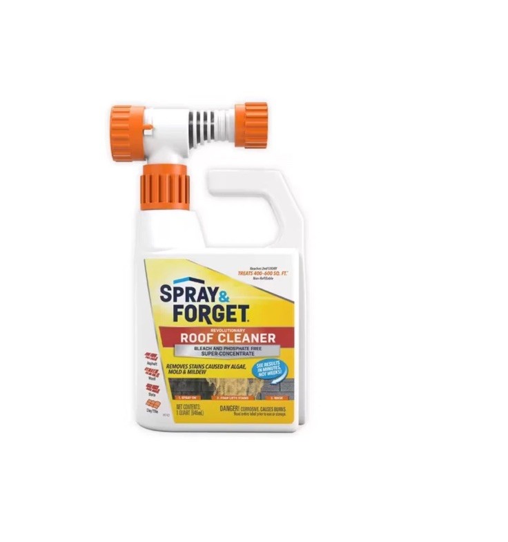 Spray & Forget 32oz – Super Concentrated Revolutionary Roof Cleaner