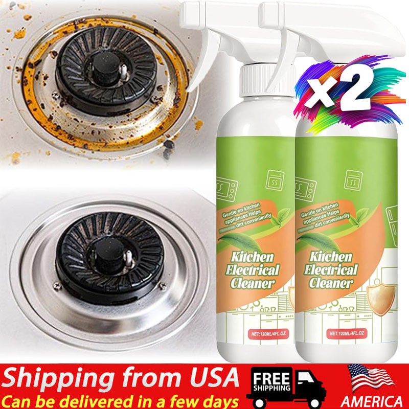 2 PCS Natural Formula to Household Appliances, Kitchen Appliance Cleaner Spray