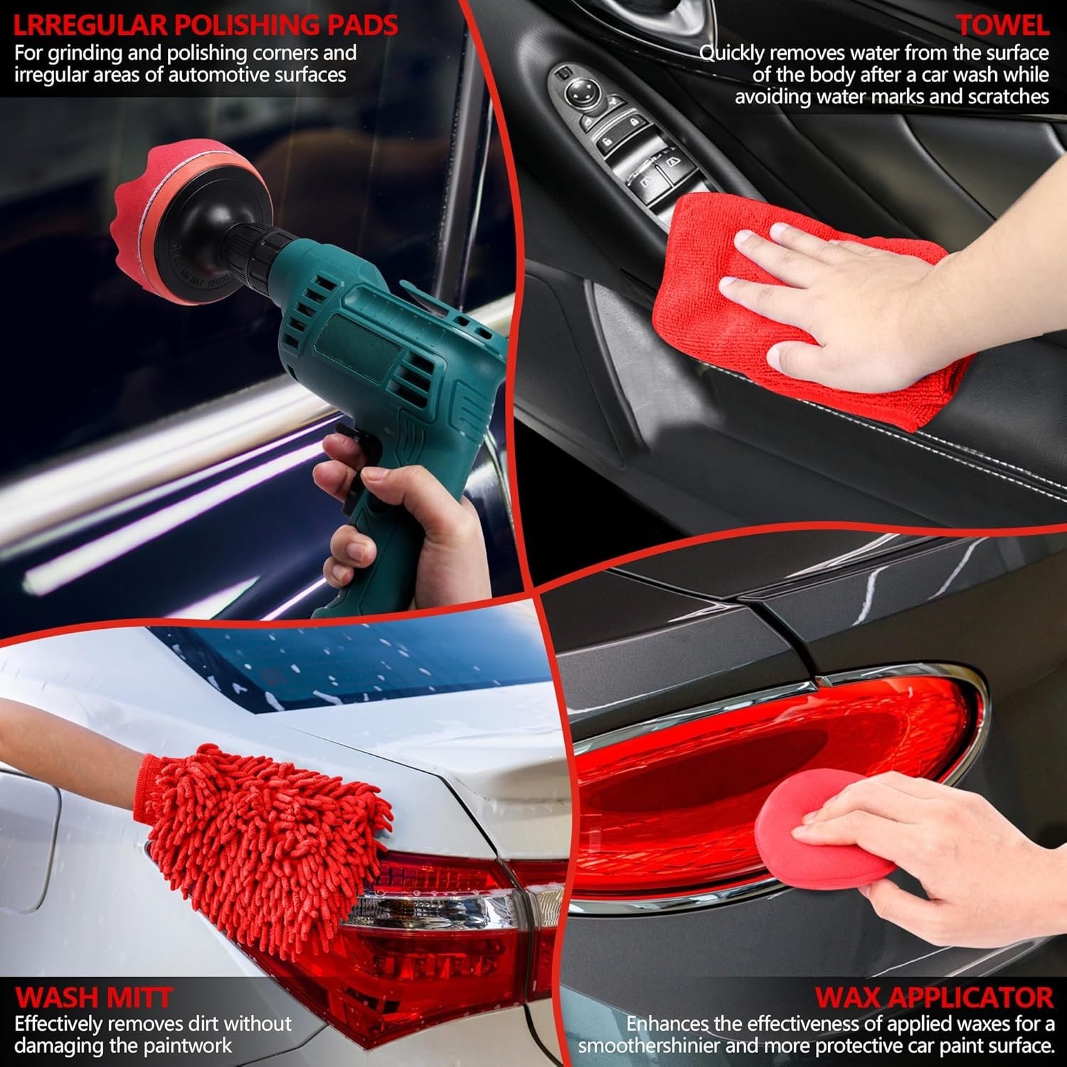 Car Detailing Brush Set 32 Pieces Auto Interior Exterior Wheel Cleaning Kit
