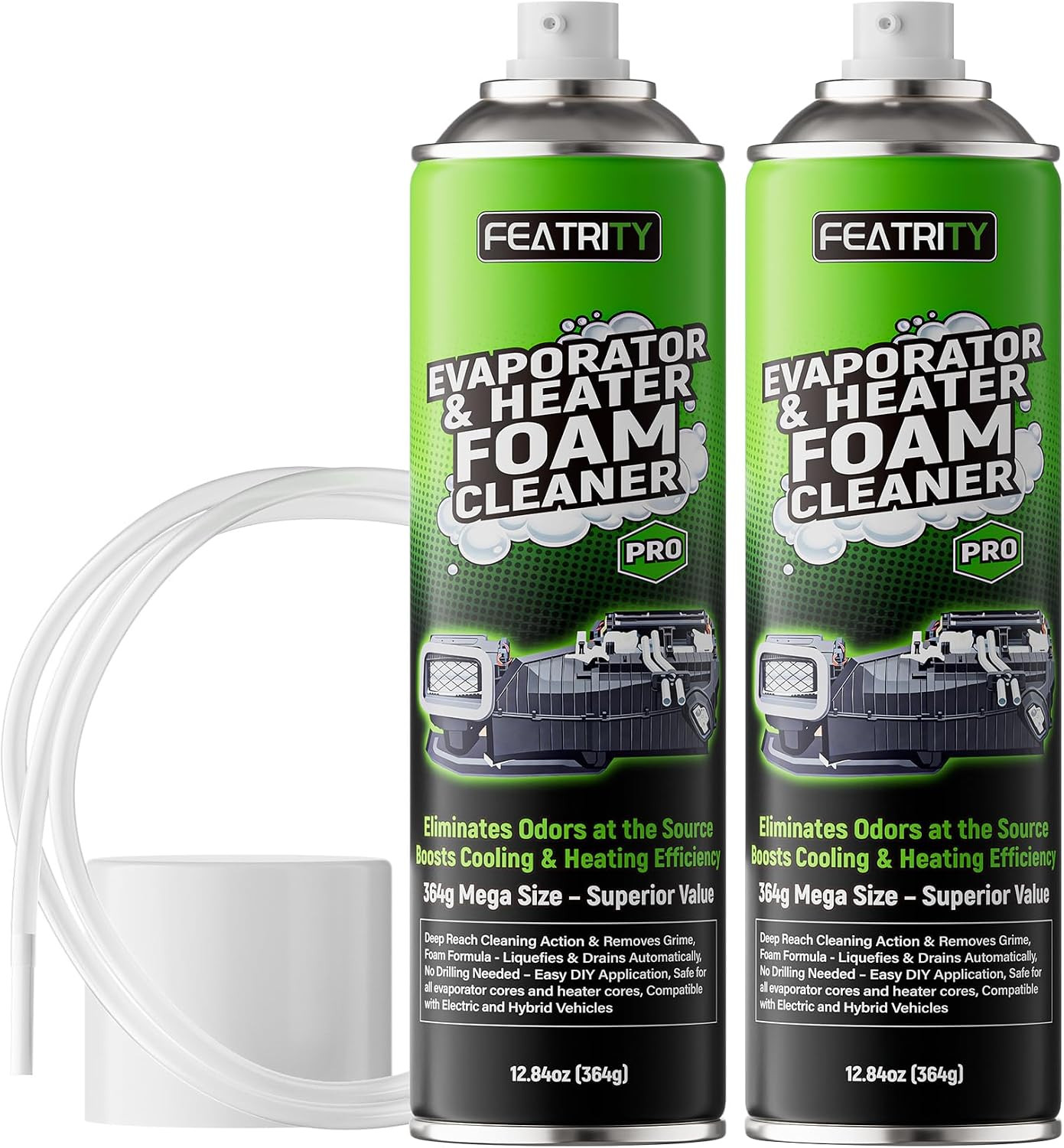 Odor Removal AC Coil Cleaner for Cars: Deep-Cleaning Foam for Evaporators, Remov