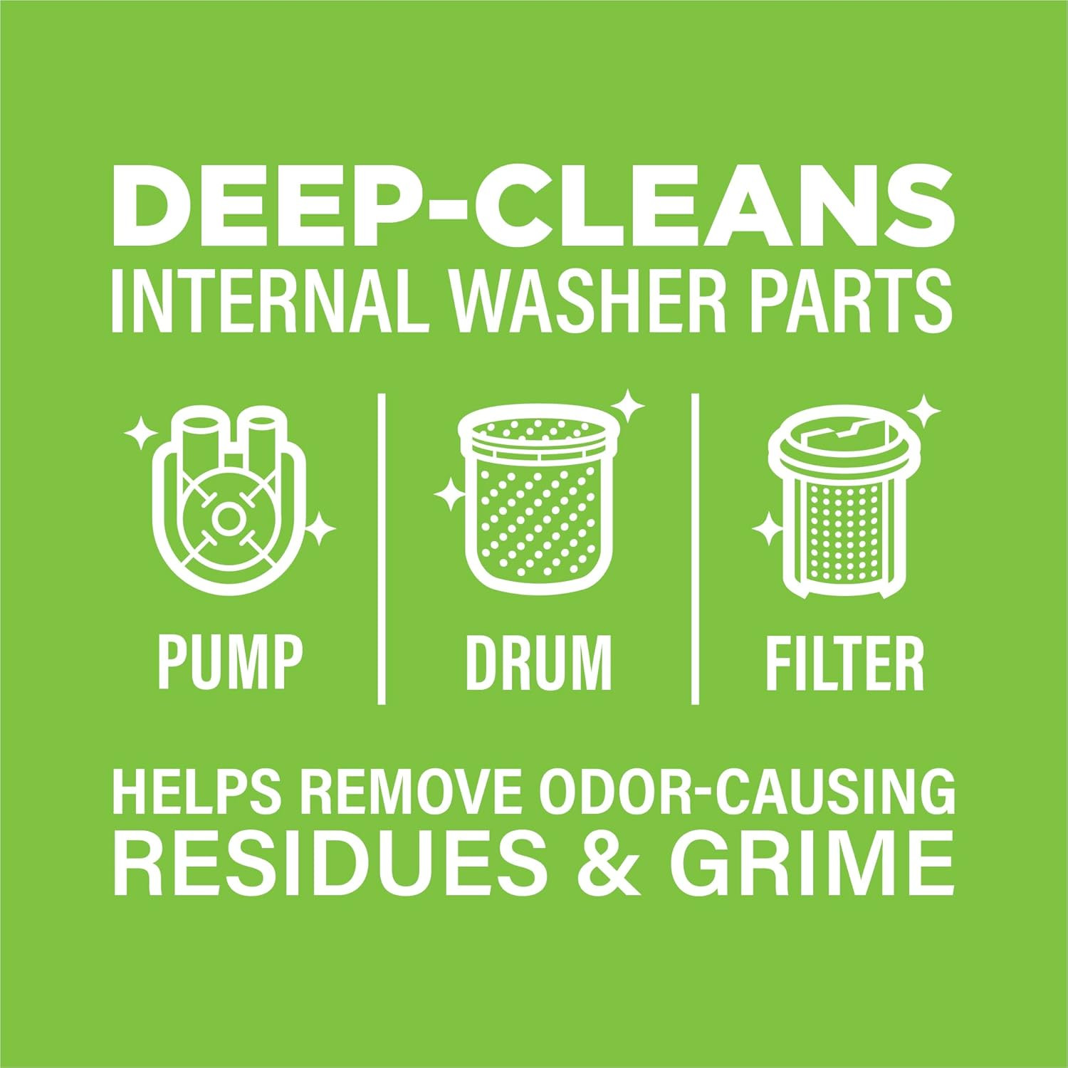Affresh Washing Machine Cleaner, Helps Power Away Odor Causing Bacteria & Grime