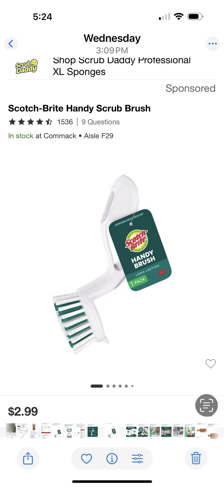 New Sink And Drain Mini Handy Scrubber Brush For Kitchen Bathroom RV Tub