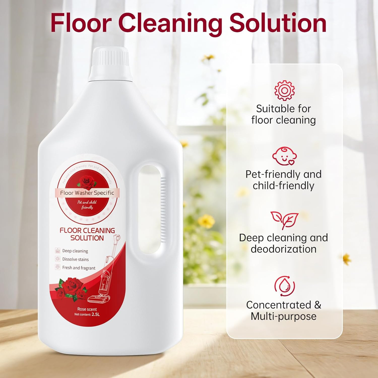 Floor Cleaning Solution Compatible with Tineco/Bissell/Dreame and Shark, Fragran