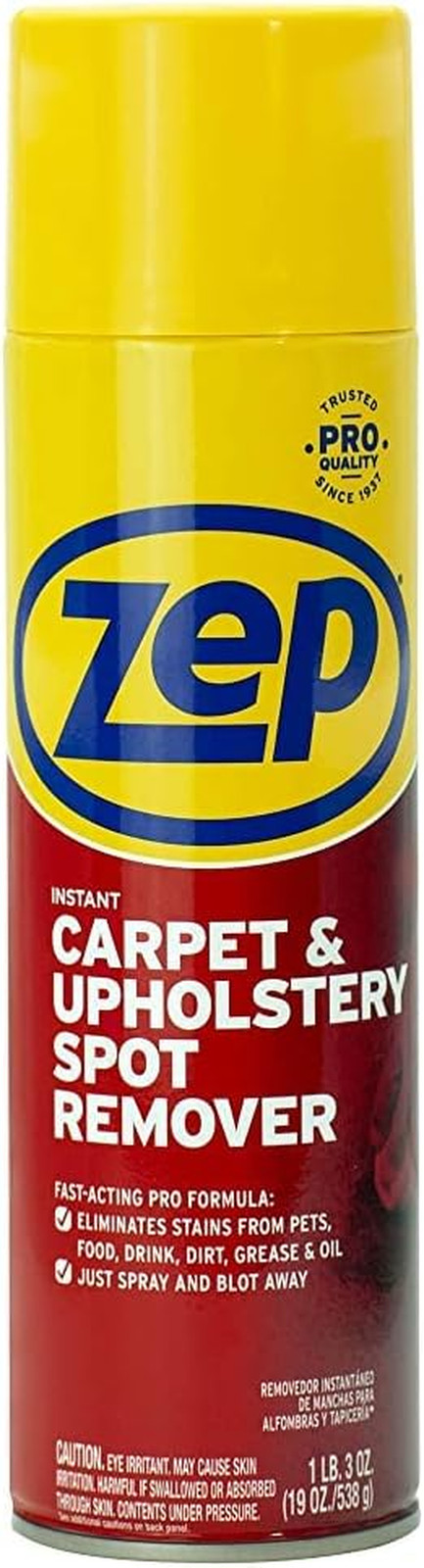 Professional Strength Carpet Upholstery Stain Remover 19 Fl Oz Spray Cleaner