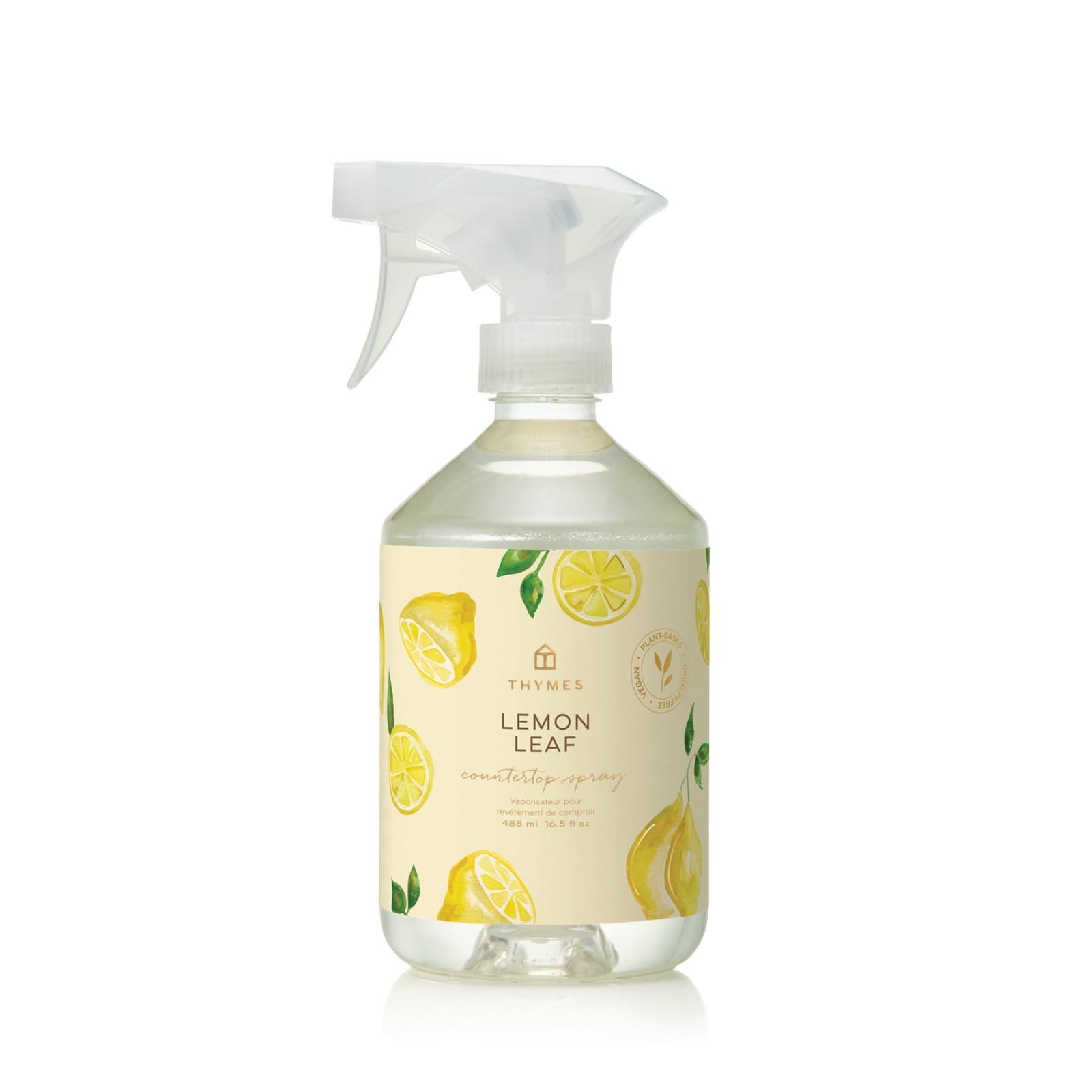 Lemon Leaf Countertop Cleaner Spray – 16.5 oz Household Cleaning Supplies