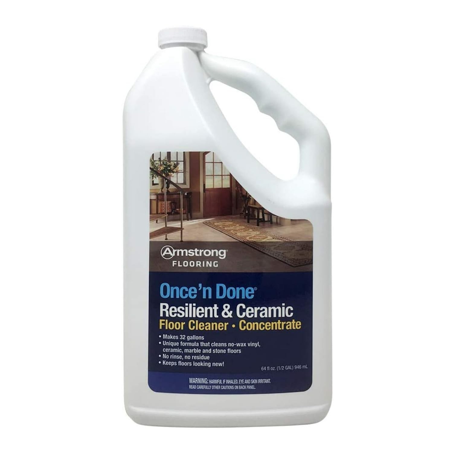 Armstrong Once’N Done Citrus Scent Floor Cleaner 64 oz. 64 Fl Oz (Pack of 1)