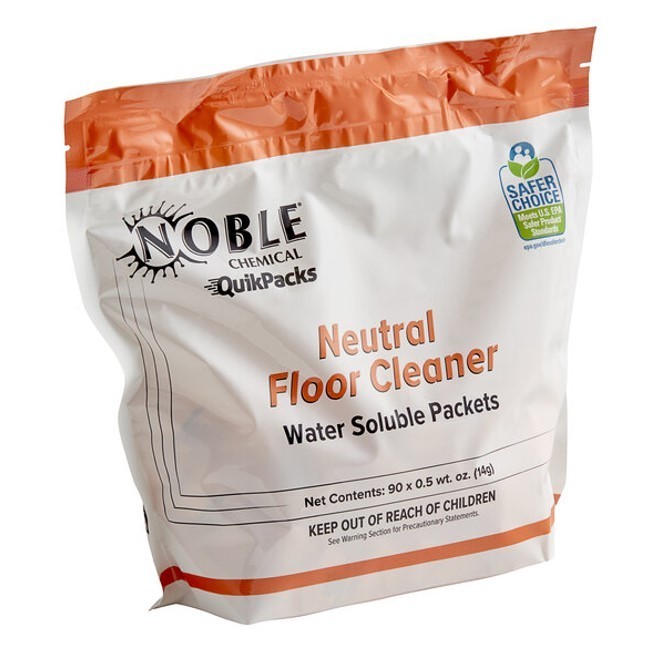 QuikPacks 0.5 oz. Concentrated Neutral Floor Cleaner Packs 90 Count Bag
