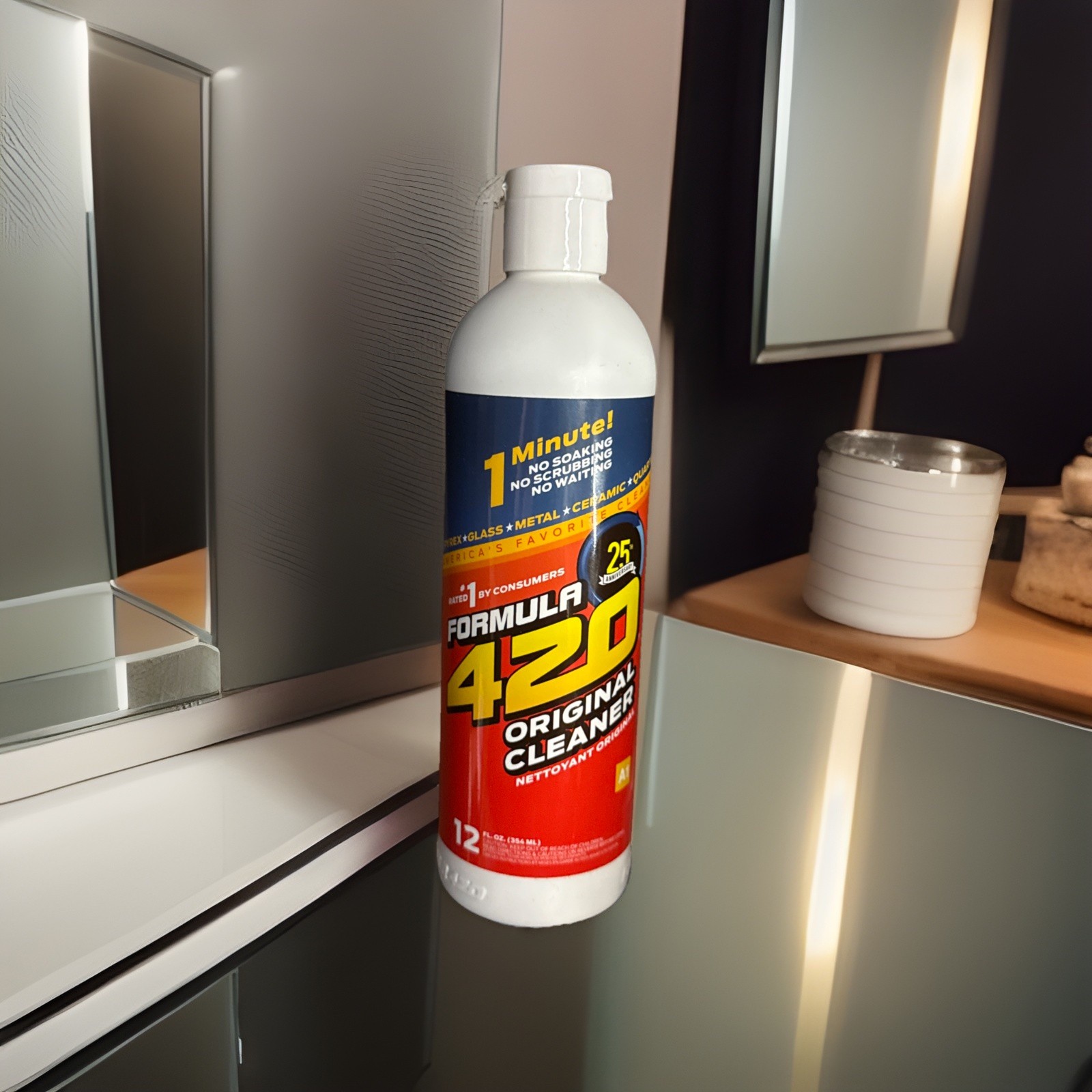 Lot Of 4 FORMULA 420 Pyrex Glass Metal Ceramic Cleaner 12oz X4 (48oz) Bottle New