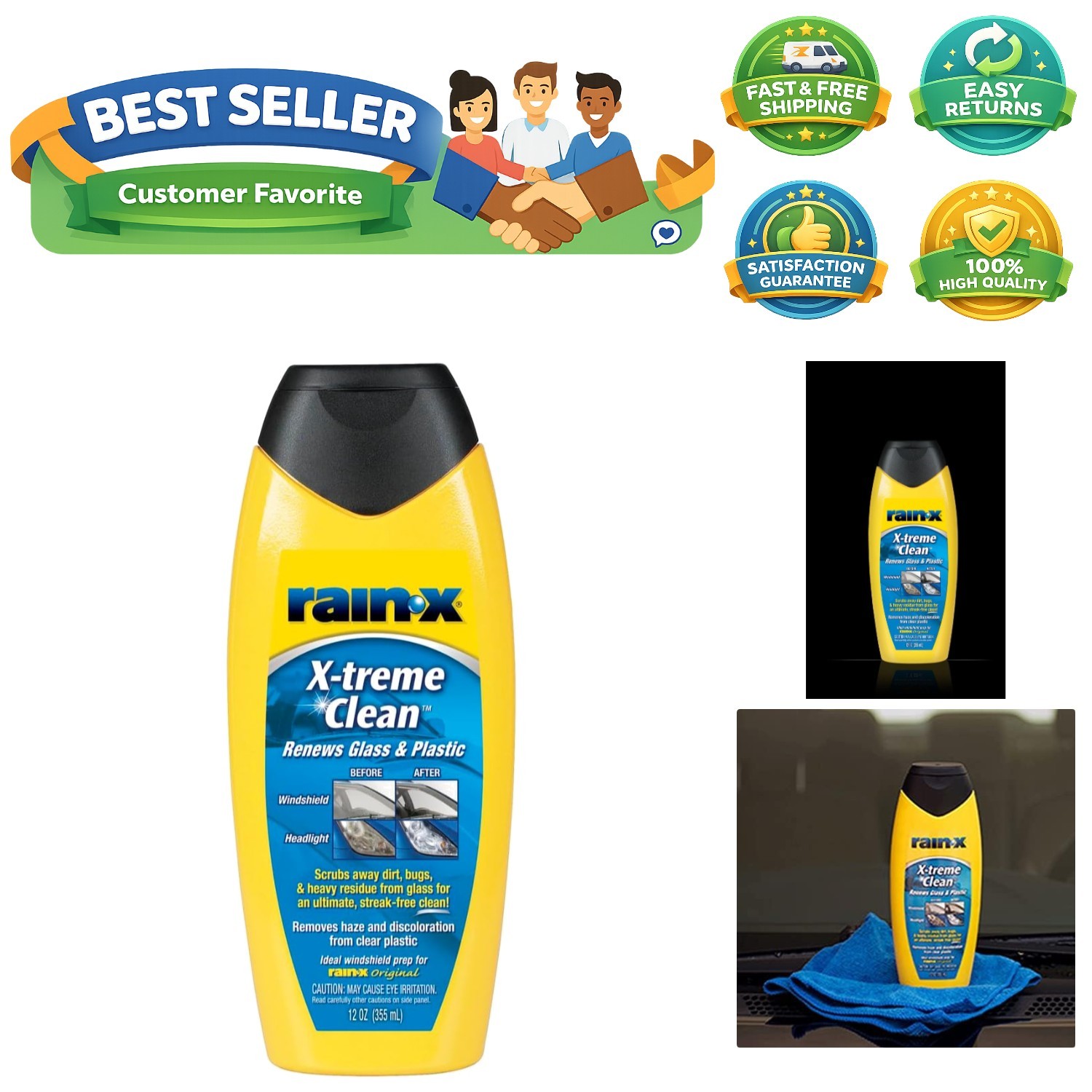 5080217 X-treme Clean Glass Cleaner – 12 fl oz.