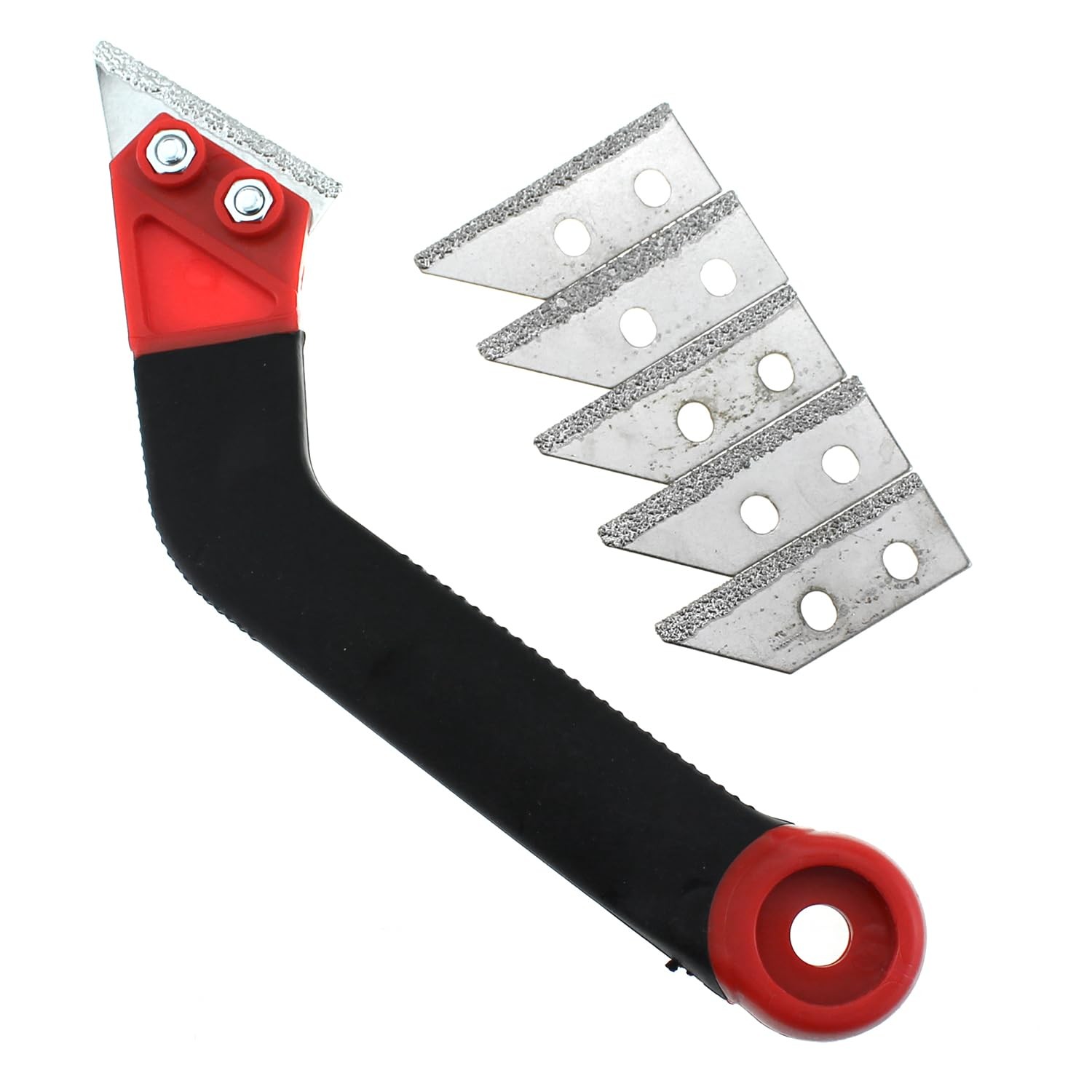 Plastic Caulking Removal Tool with Metal Replacement Blade Set Bevel Saw Scra…
