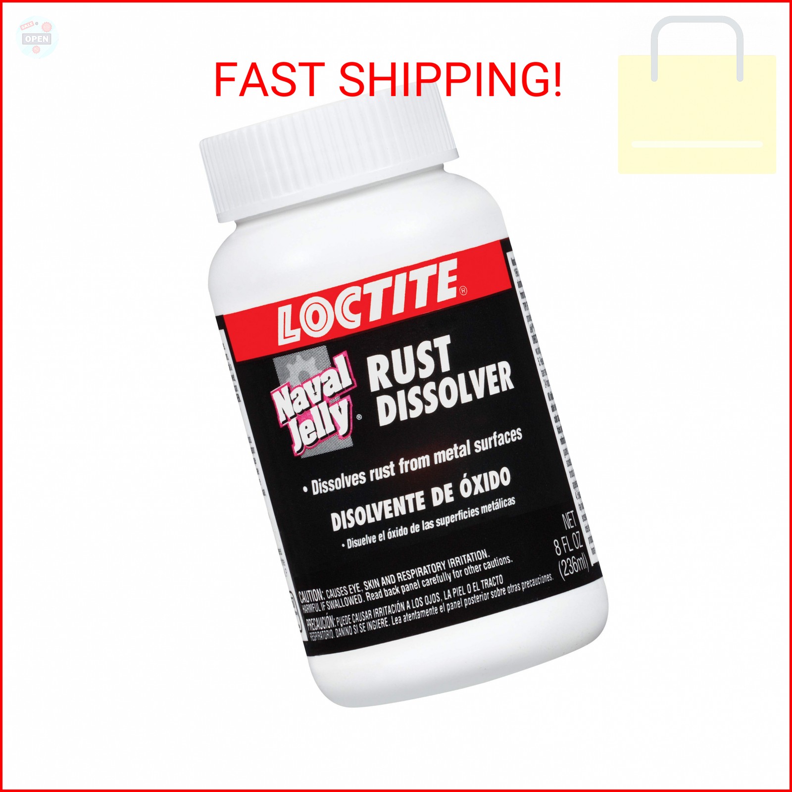 Loctite Naval Jelly Rust Dissolver, 8 fl oz, Bottle