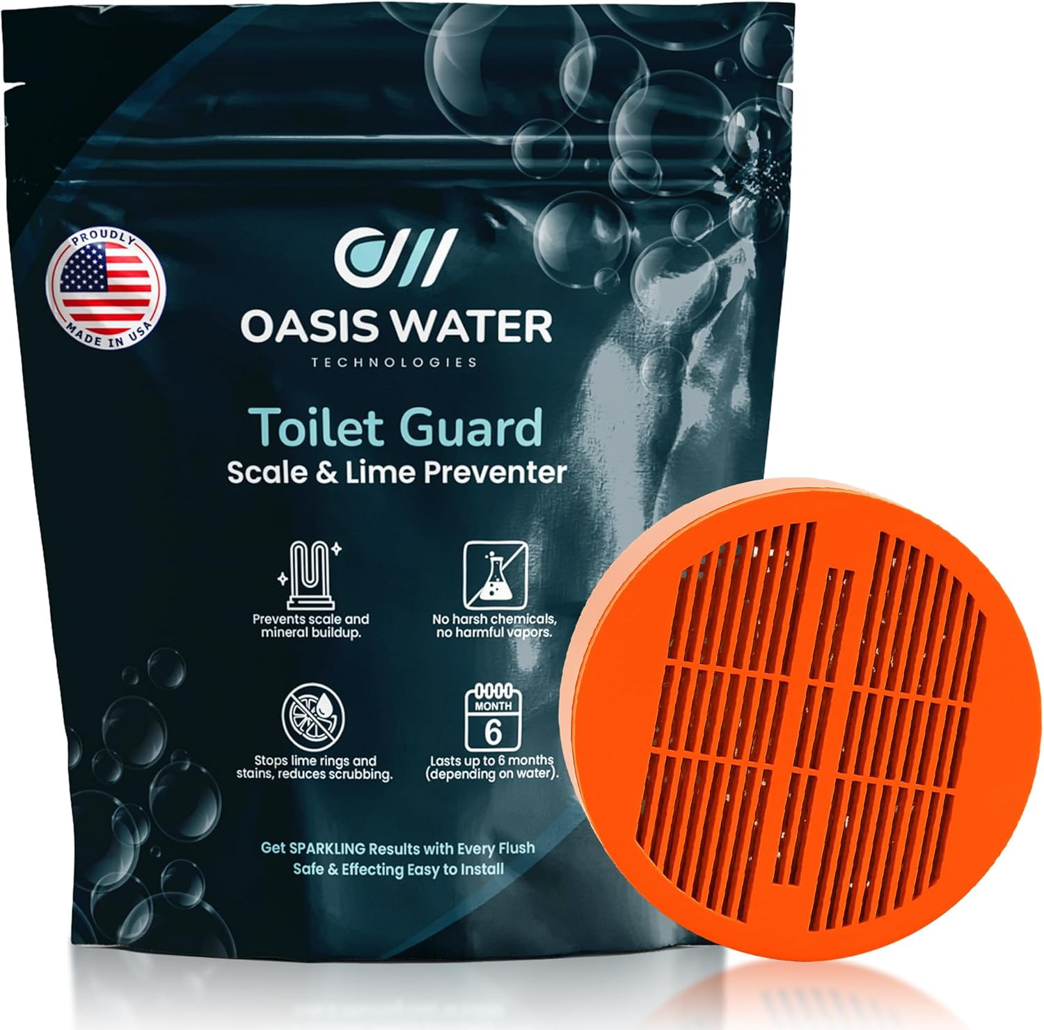 Toilet Guard Drop-In Tank Tablet (1 Tablet) | up to 180-Day Performance | Helps