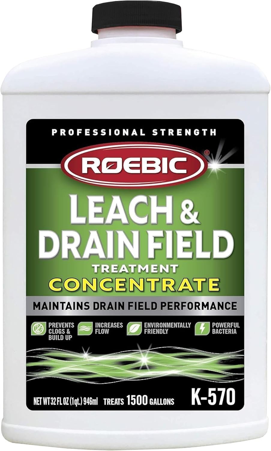 Long Lasting Clogged Leach and Drain Field Concentrated Formula Safe Easy to Use