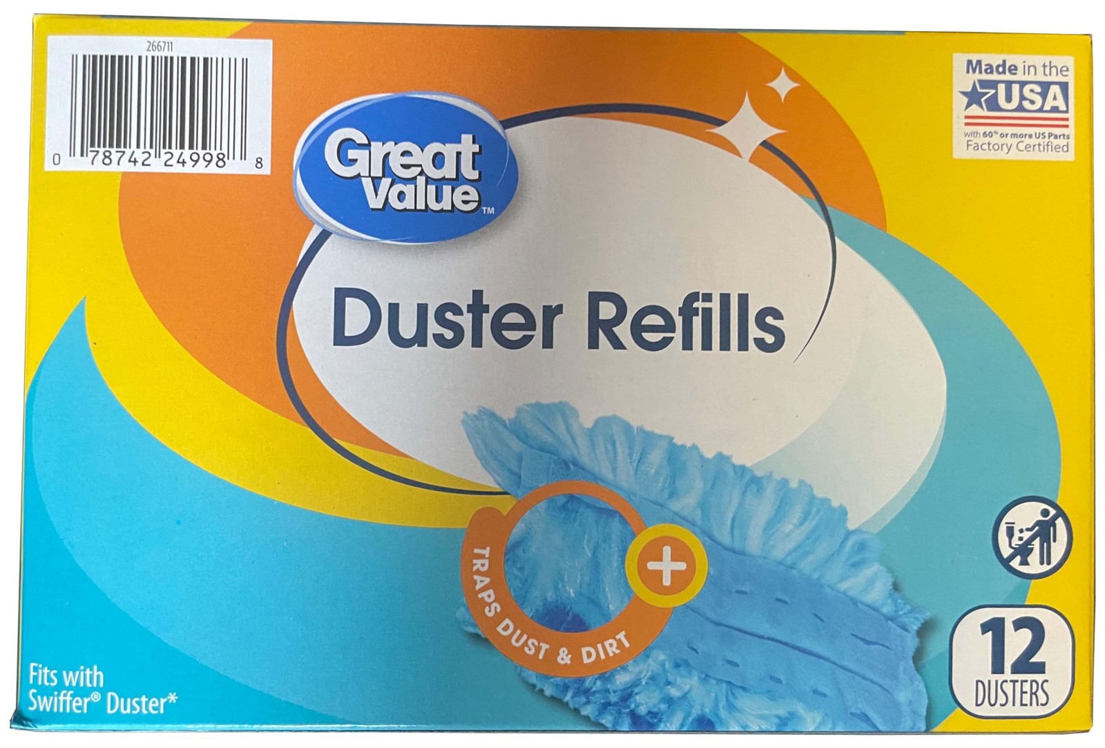 Great Value Duster Refills – 12 Count, 2 Pack, 24 Count Total – Dirt, Dust & …