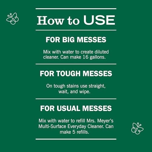 Mrs. Meyer’s Clean Day Multi-Surface Cleaner Concentrate Rain Water 32 Fl Oz