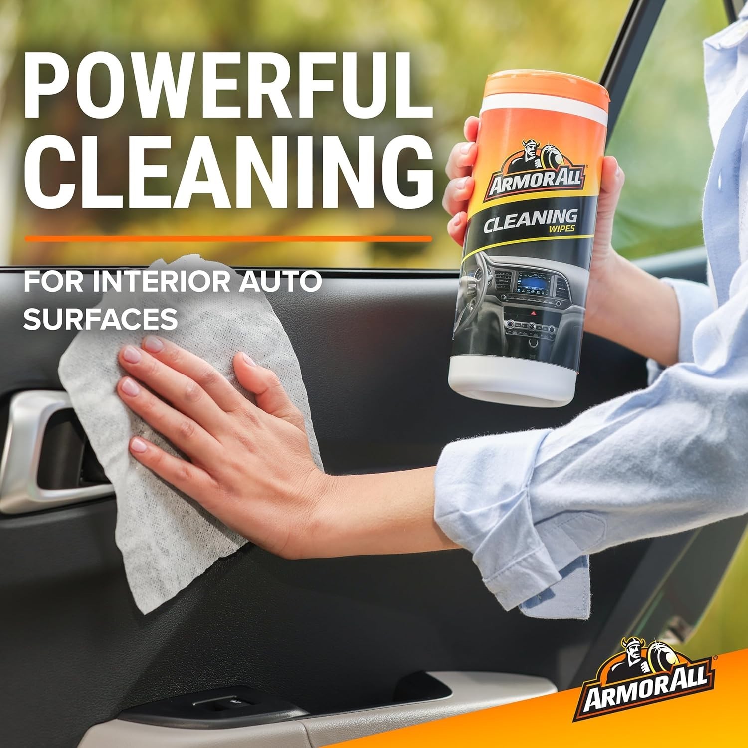 Car Interior & Exterior Wipes Pack, 90 Count, Multi-Use, Canisters