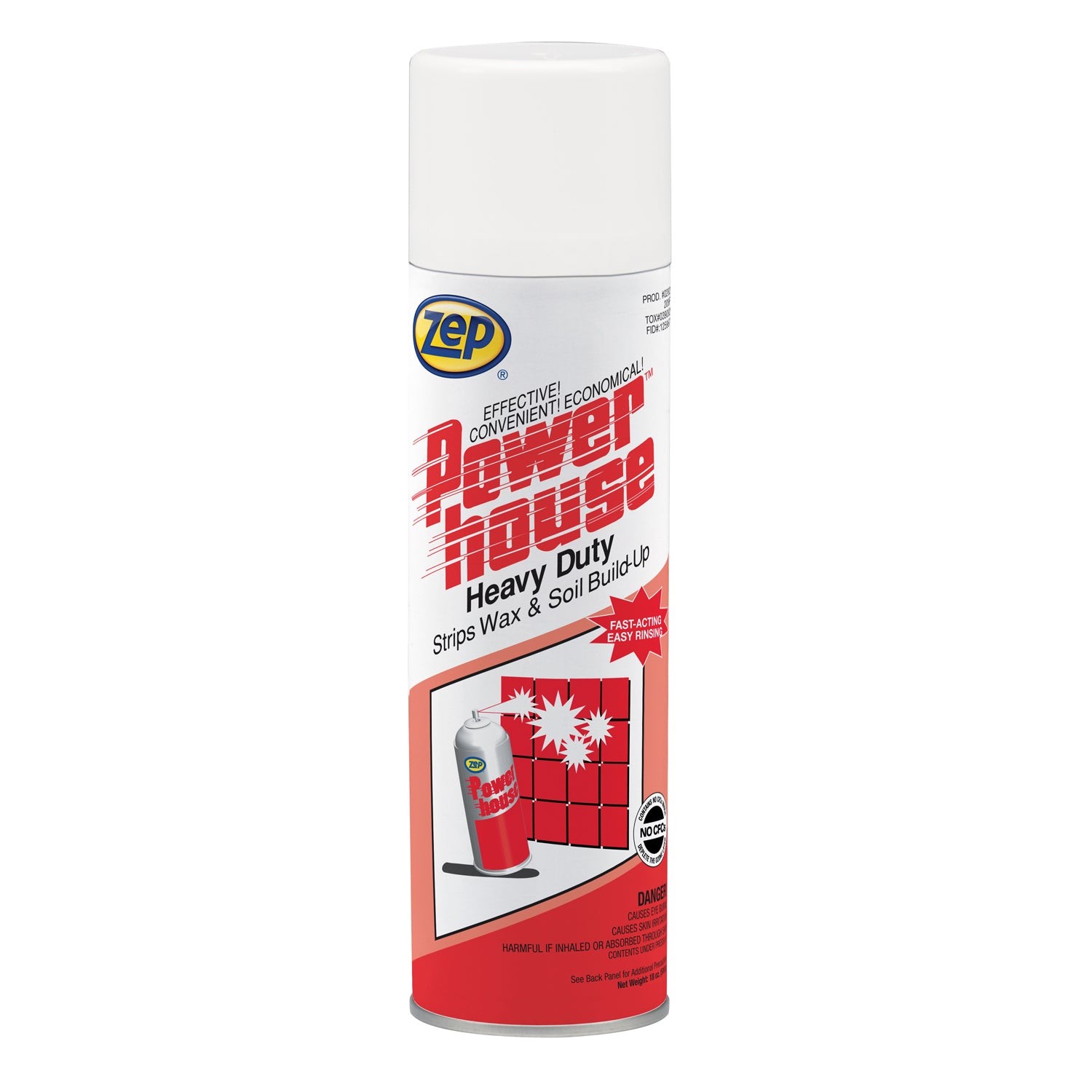 Zep Powerhouse Heavy-Duty Cleaner and Wax Stripper – 18 oz (Case of 12) – 28201