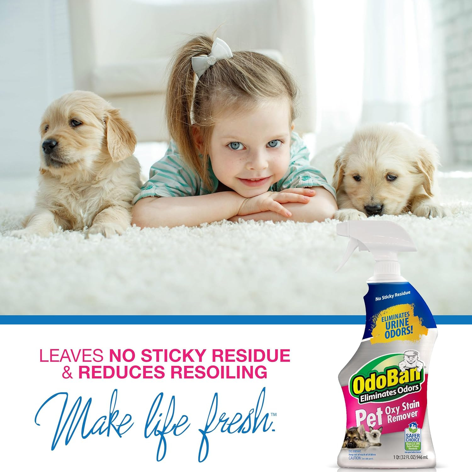Pet Solutions No Rinse Neutral Ph Floor Cleaner Concentrate, Made in the USA, 1