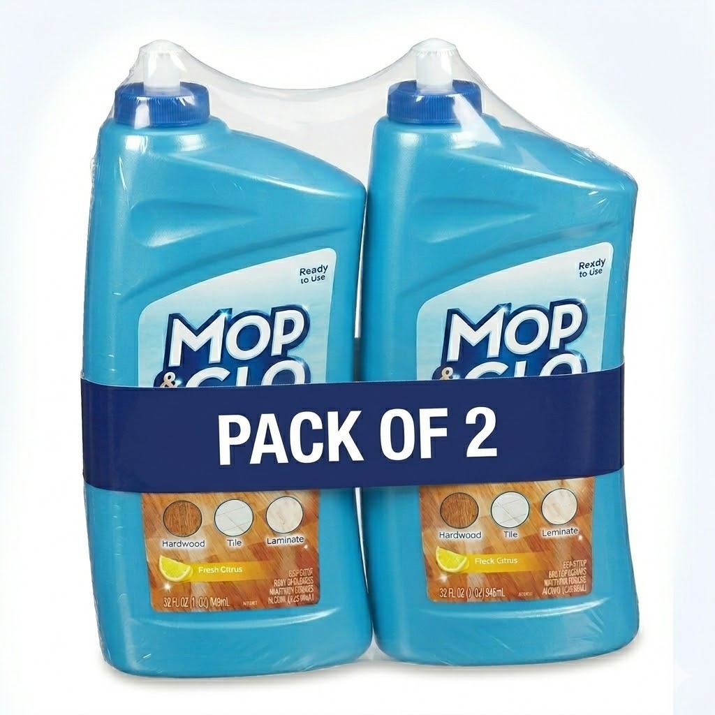Mop & Glo Multi-Surface Floor Cleaner Polish 32oz (Pack of 2) 64oz Total