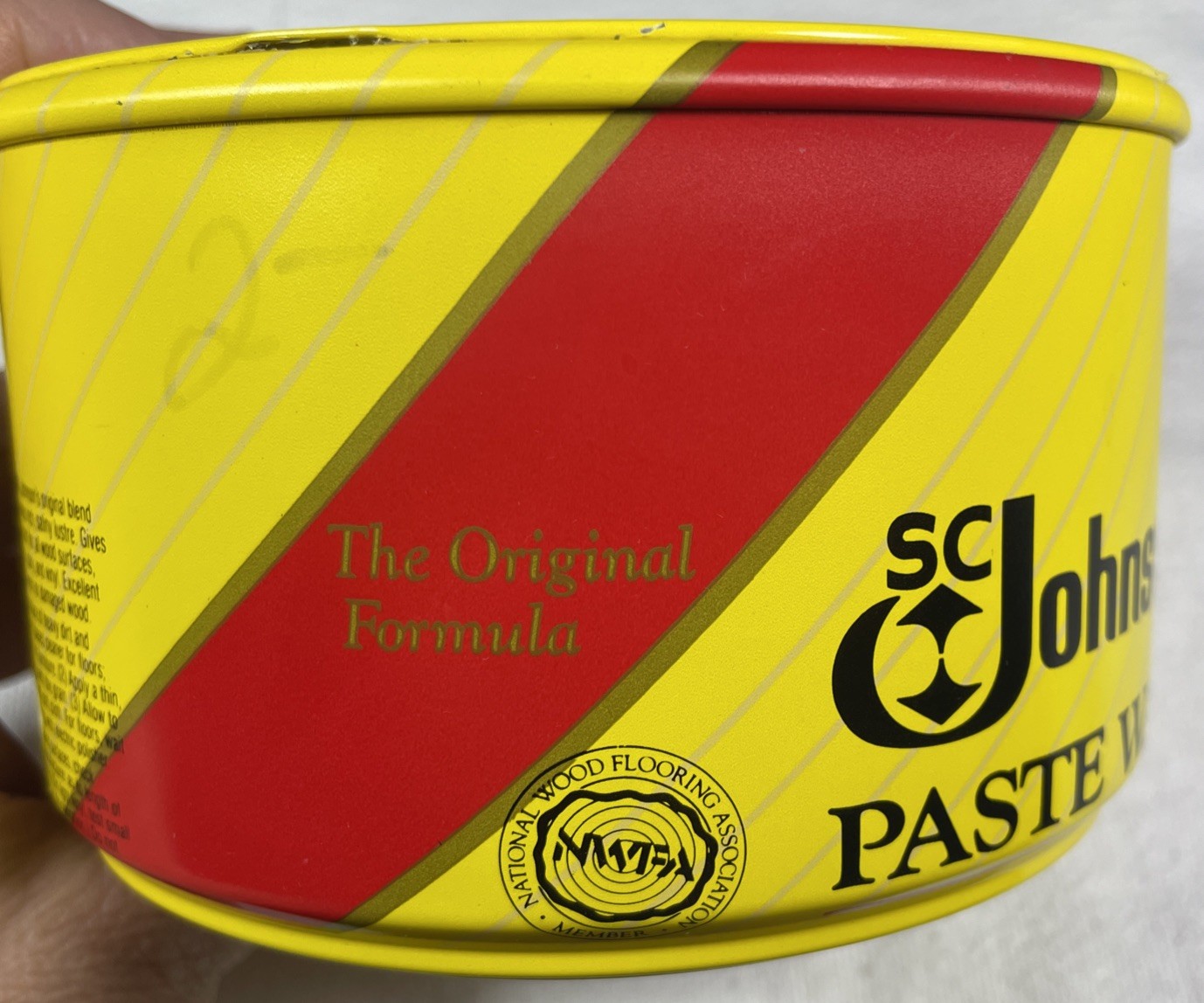 Vintage Johnson Paste Wax 16oz Can Hardwood Floors 100% Full Original