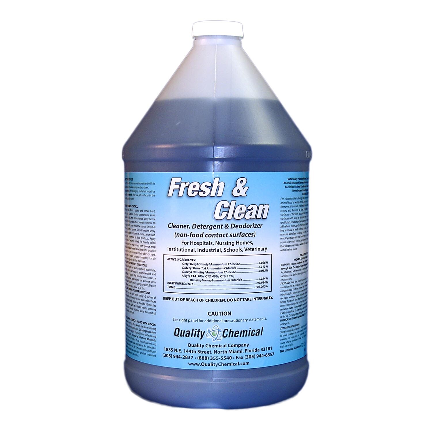 Fresh & Clean Non-acid total restroom cleaner – 1 gallon (128 oz.)