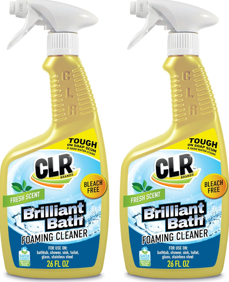 CLR Brilliant Bath Bathroom & Kitchen Cleaner 26 oz 2 Pack New Free Shipping USA