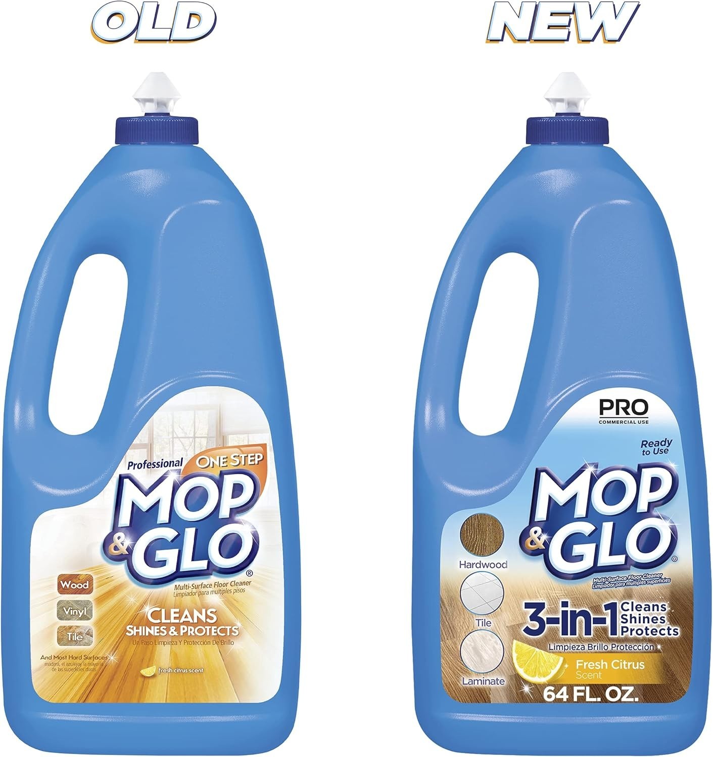 Mop Glo Professional Multi Surface Floor Cleaner 64 Fl Oz Citrus Scent