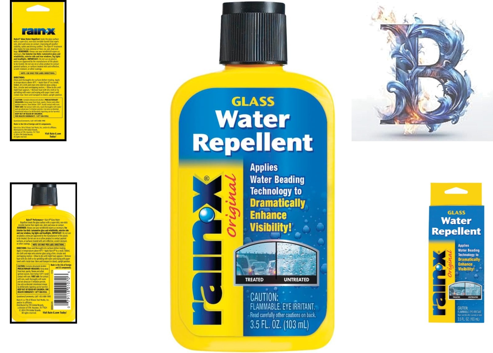 Unscented Windshield Treatment 3.5 OZ – Streak-Free Coating for Clear Vision