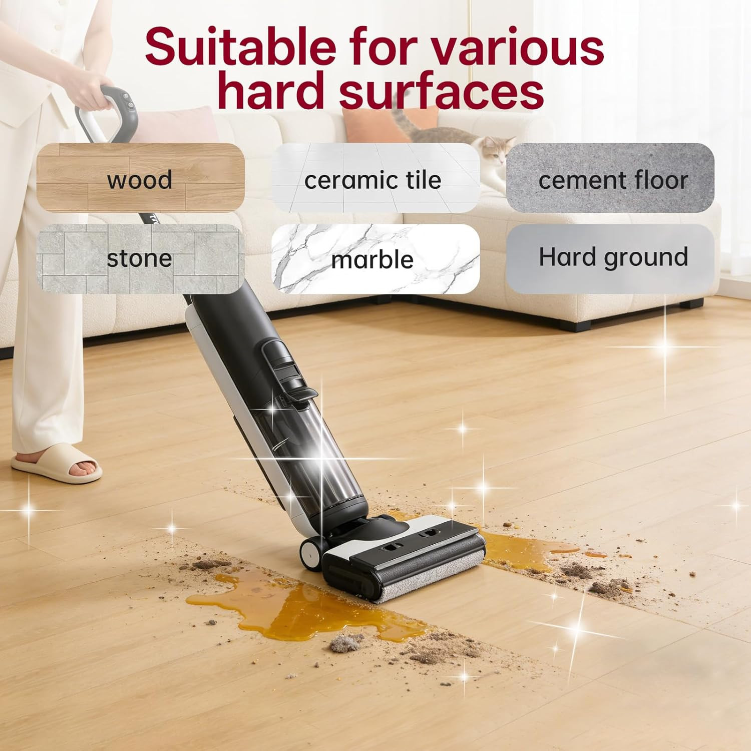 Floor Cleaning Solution Compatible with Tineco/Bissell/Dreame and Shark, Fragran