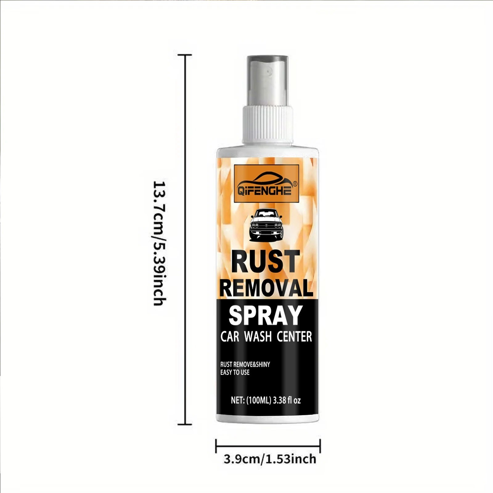 Rust Remover Spray for Metal Iron Steel Chrome Fast Acting Cleaner Safe*