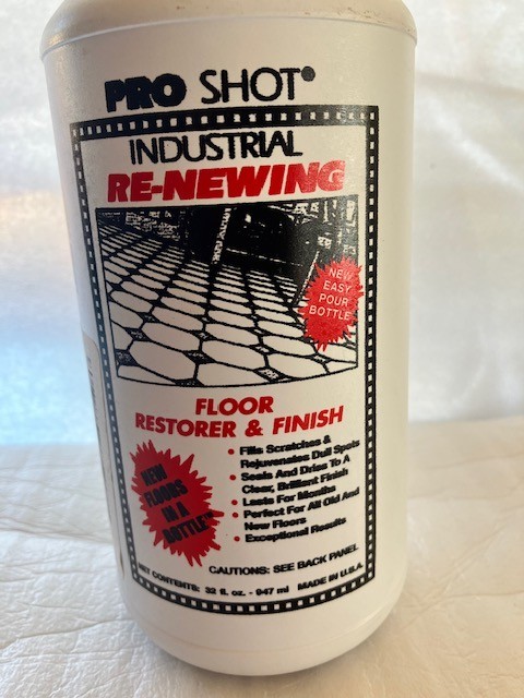 Pro Shot Industrial Re-Newing Floor Restorer & Finish, Two Bottles = 49.5 Oz.