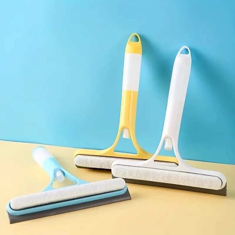 3-in-1 Spray Bottle Glass Squeegee Set Streak Free Window Mirror Cleaner Gift