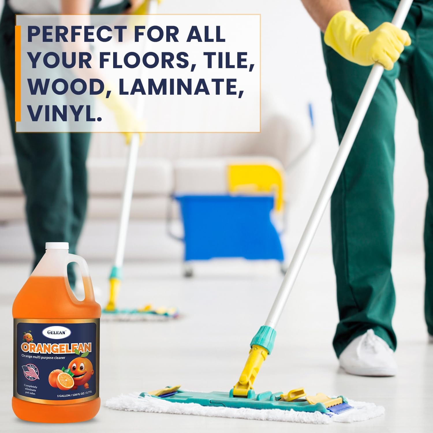 AllPurpose Cleaner Concentrate 128 oz Makes 64 Gal pH Neutral Orange Scent Floo