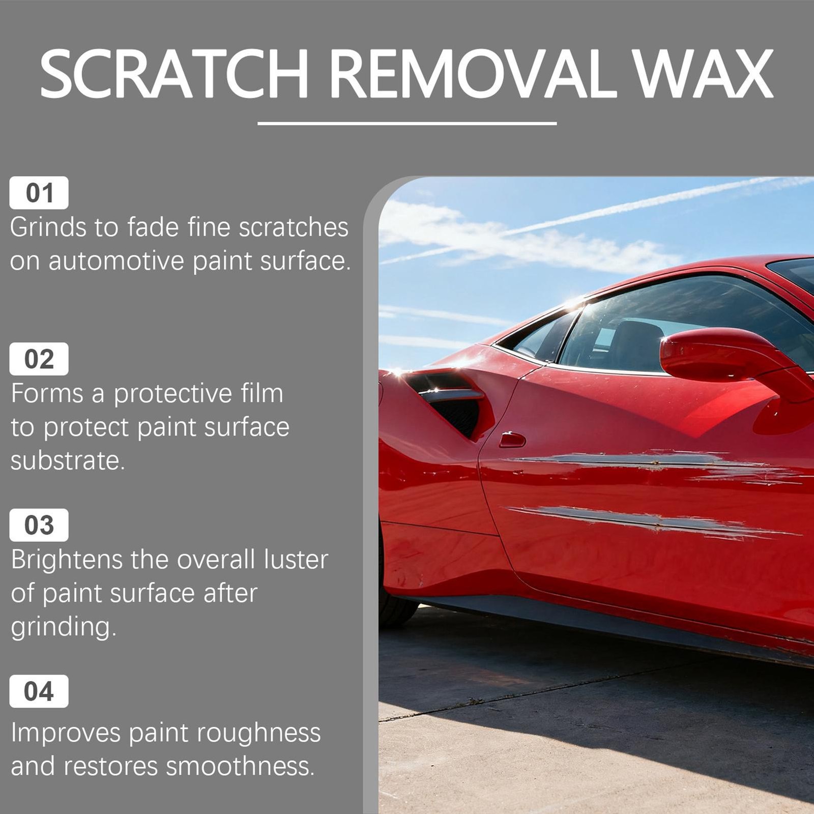 120g Car Scratch Remover Deep Scratches Paint Restorer Auto Repair Wax