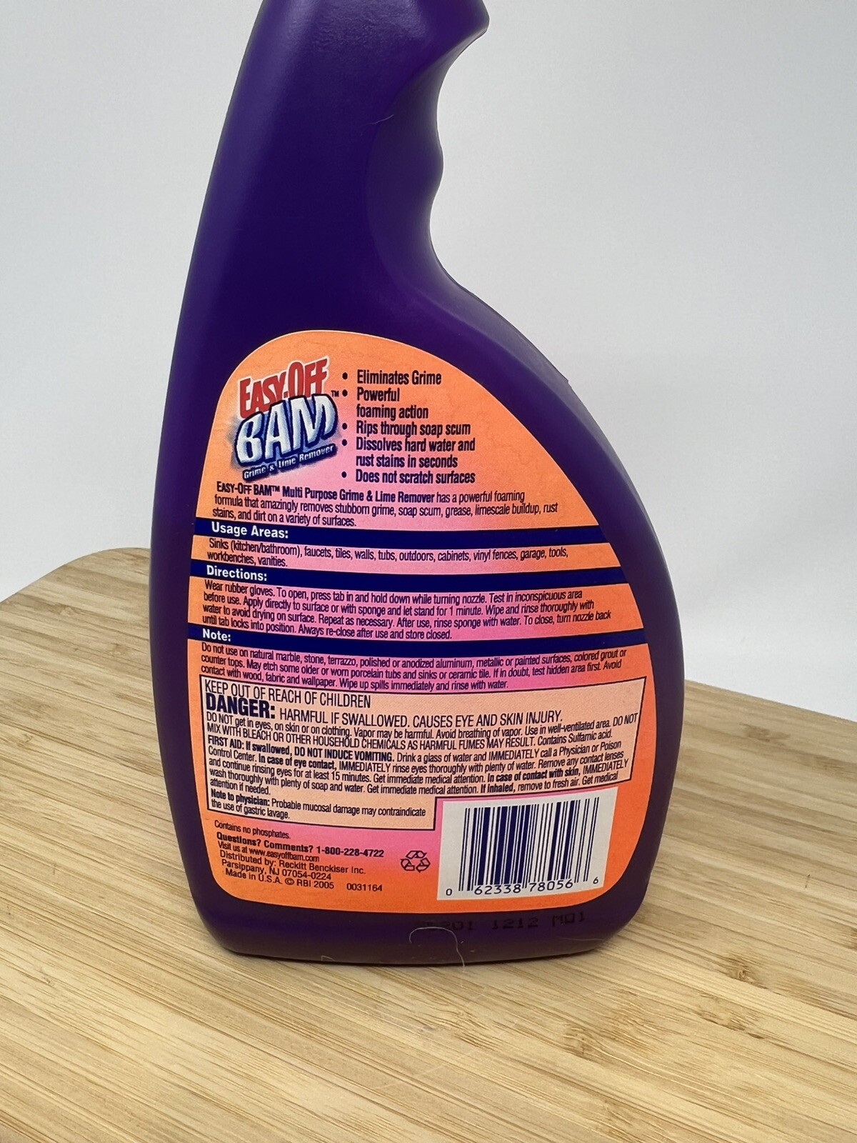 Easy-Off BAM Multi-Surface Power Cleaner Grime Lime Soap Scum 70% Full 2005 USA