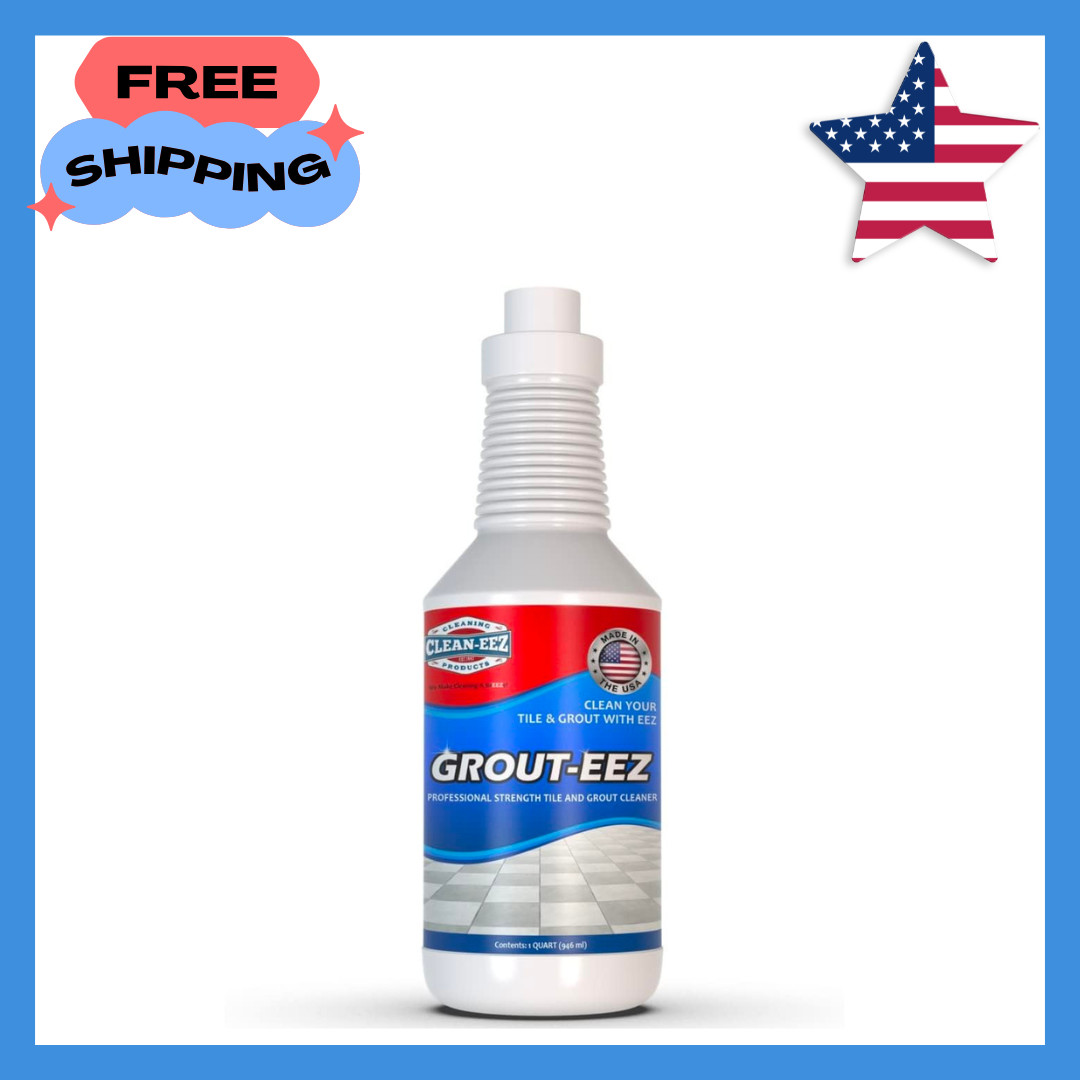 Clean-eez Grout-eez Heavy-Duty Grout Cleaner – 32 oz. for Tile & Grout Shine