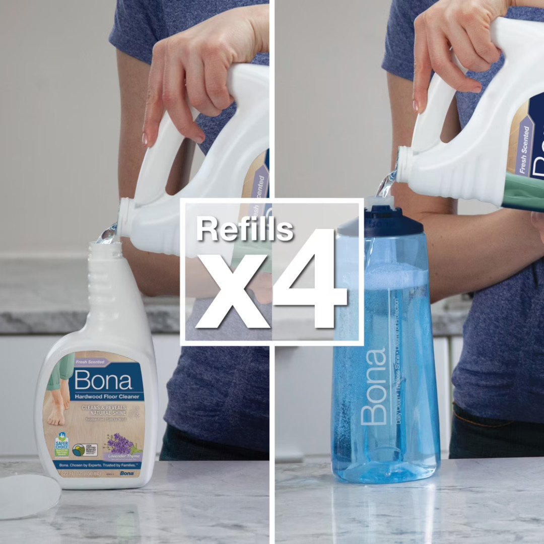 Bona Hardwood Floor Cleaner with Lavender Thyme Refill 128oz