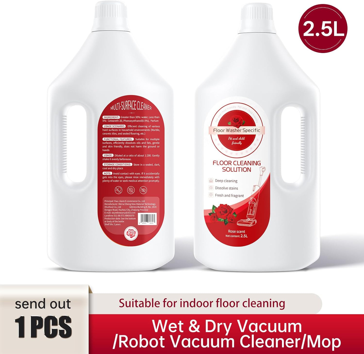 Floor Cleaning Solution Compatible with Tineco/Bissell/Dreame and Shark, Fragran