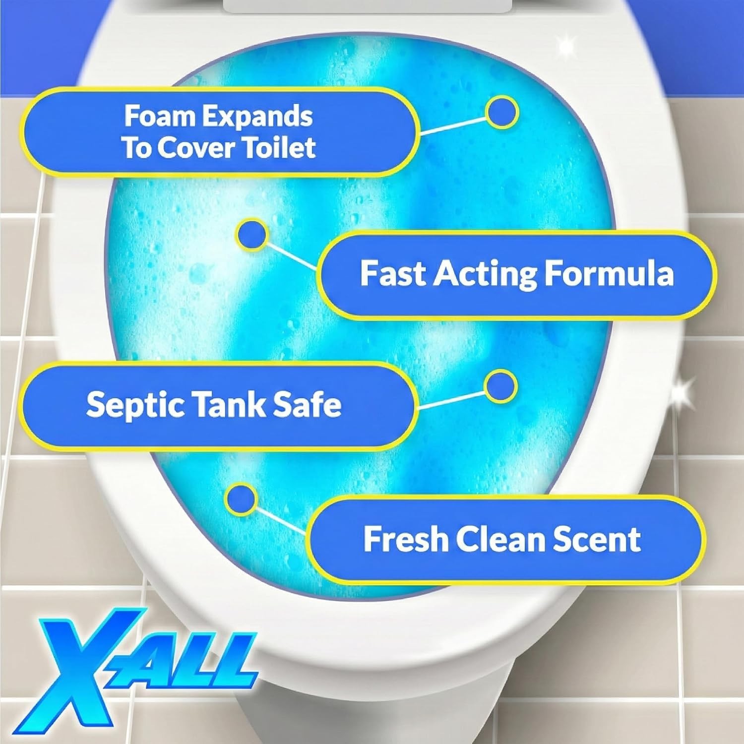 Foaming Toilet Cleaner for Stain & Limescale Removal