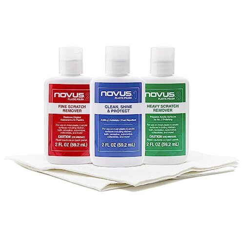 NOVUS PK1-2 Plastic Clean and Shine, Fine Scratch Remover and Heavy-scratch