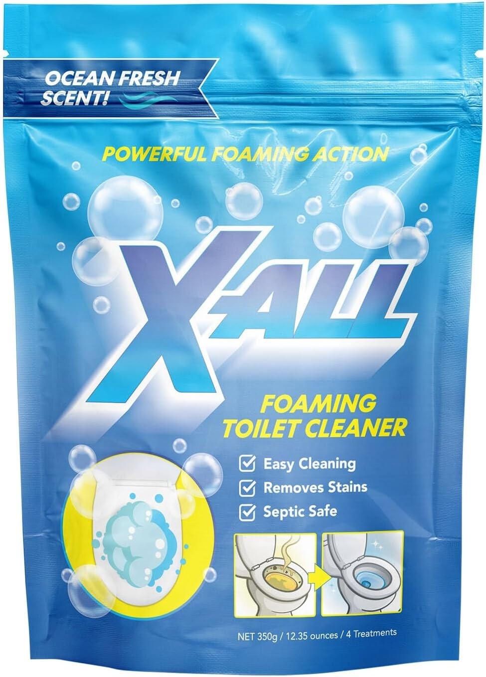Foaming Toilet Cleaner for Stain & Limescale Removal