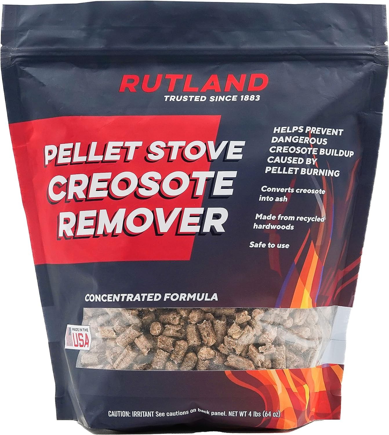 Pellet Stove Creosote Remover Chimney Flue Cleaning Wood Pellets 4 Pound Bag