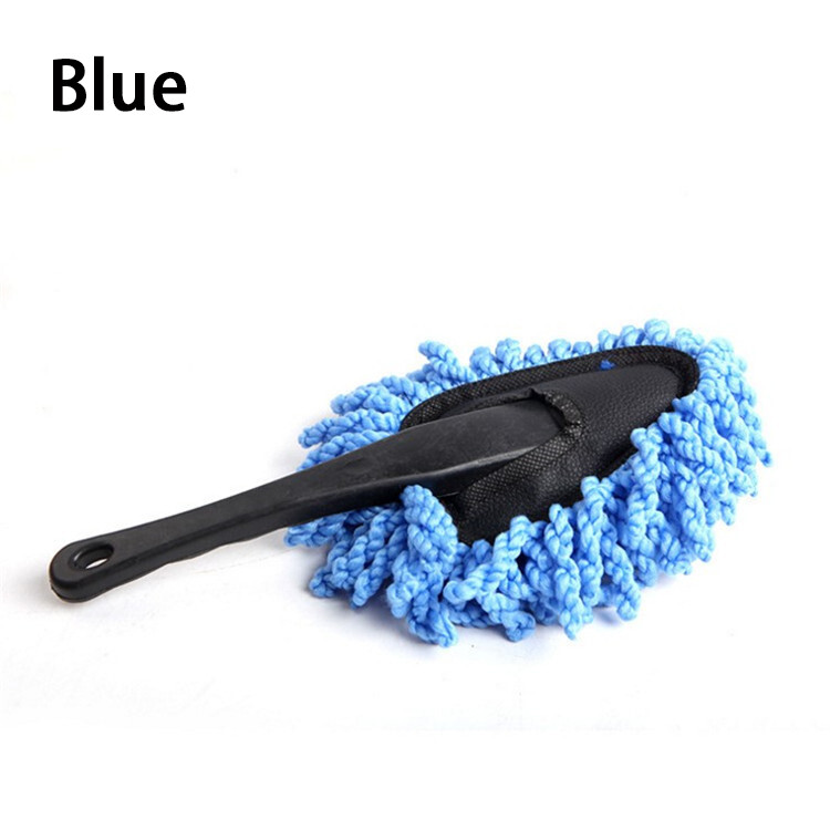 1Pc Super Soft Microfiber Car Dash Duster Brush Car Cleaning Home Kitchen C Blue