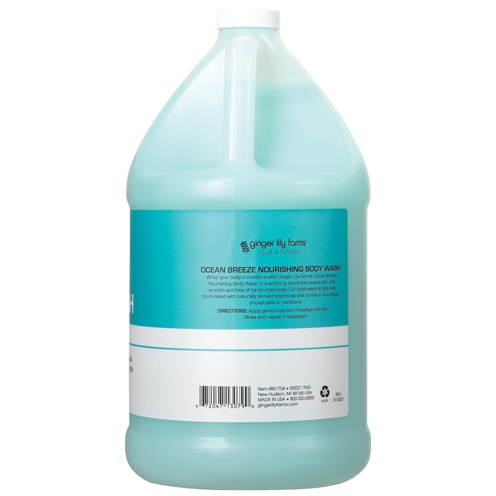 Ginger Lily Farms Club & Fitness Nourishing Body Wash, 100% Vegan & Cruelty-Fr