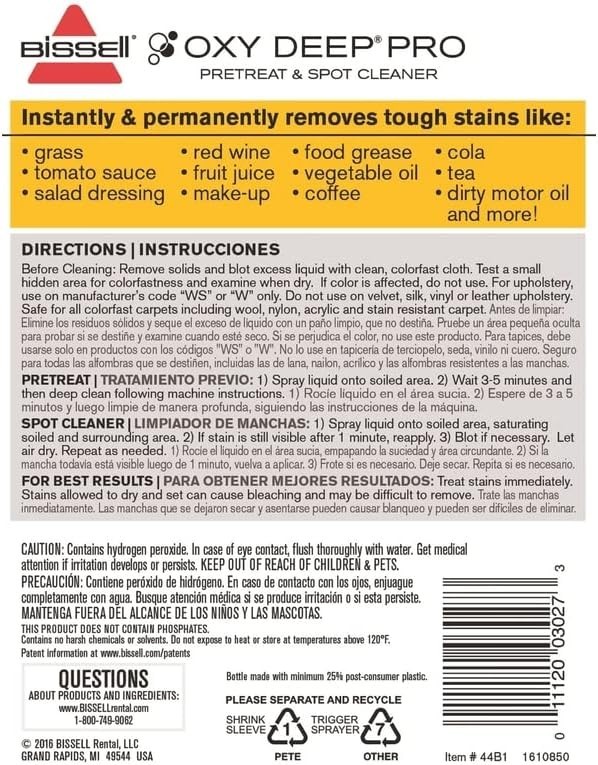 BISSELL 22Oz OXY Deep Pro & Stain Remover