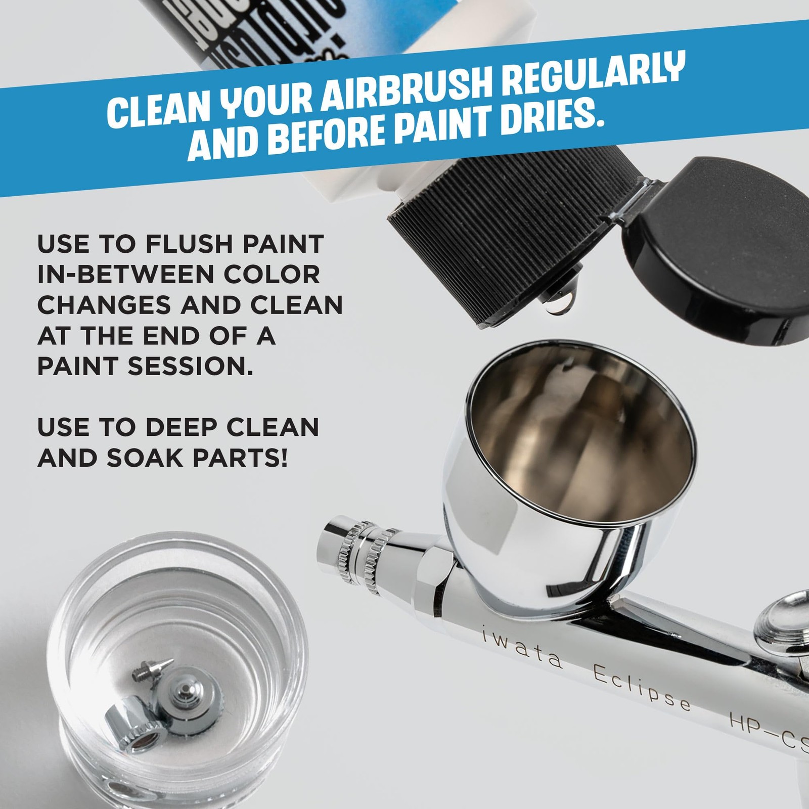 32 oz Clear Pump Sprayer General Purpose Cleaner for Airbrushes and Art Tools
