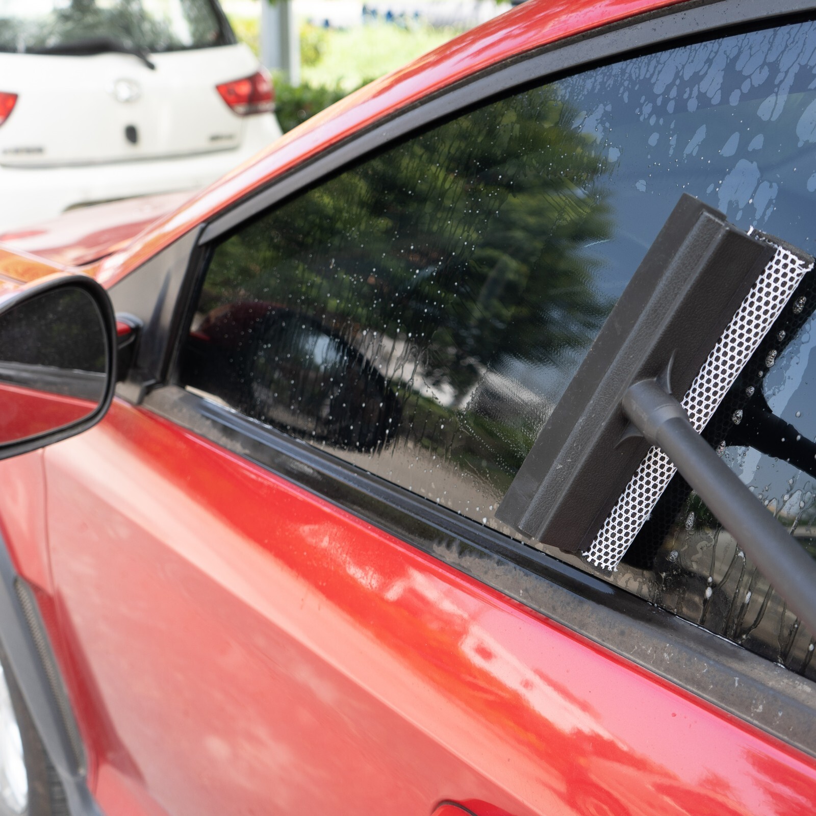 Car Window Squeegee Long Handle Washer Scrubber Cleaner Wiper Brush 8-10 inches