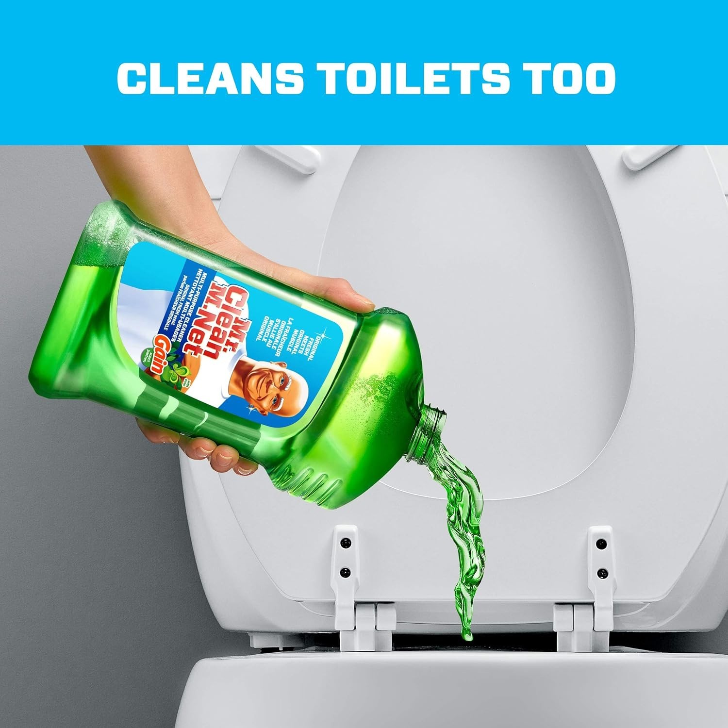 Mr. Clean Liquid All Purpose Multi-Surface Cleaner | with Gain Original – 45 Oun