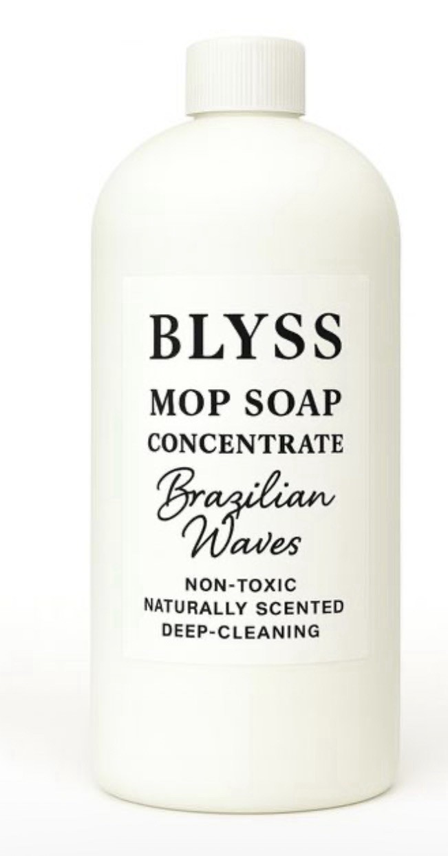 Blyss Mop Soap Brazilian Waves Naturally Scented Deep Cleaning 16.9 Fl Oz